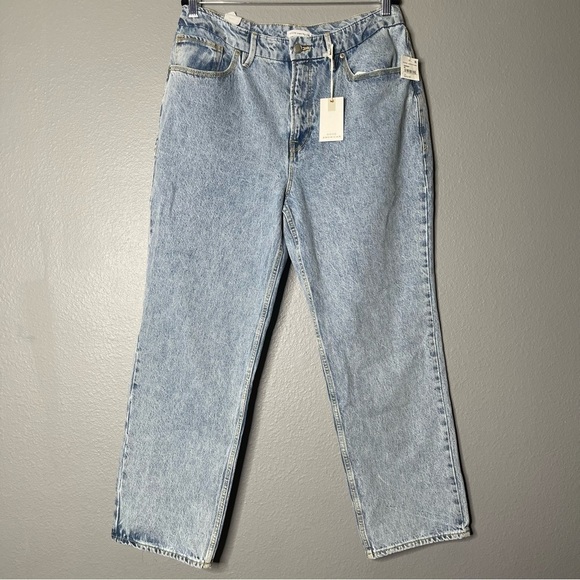 Good American 90s Duster High Rise Crop Straight Jeans - Picture 4 of 7
